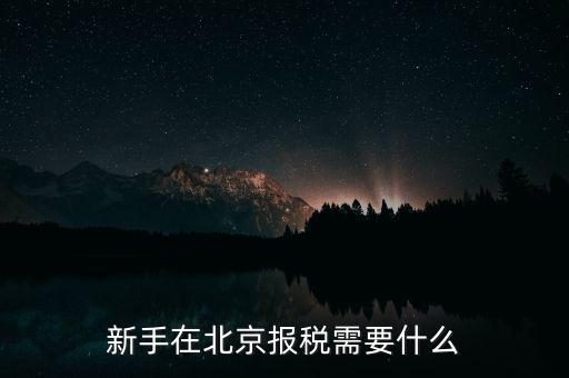 北京企業(yè)如何報(bào)稅，請(qǐng)問(wèn)北京新成立公司報(bào)稅流程