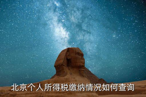 如何查詢北京個(gè)稅繳納記錄，怎么查北京納稅連續(xù)繳納月數(shù)