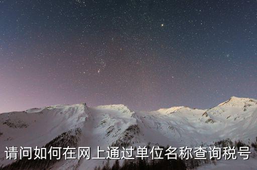 企業(yè)稅號如何查詢系統(tǒng)，怎么在網(wǎng)上查企業(yè)稅號