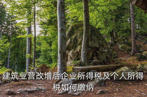 營改增后企業(yè)所得稅如何繳納，營改增后施工企業(yè)所得稅怎樣繳