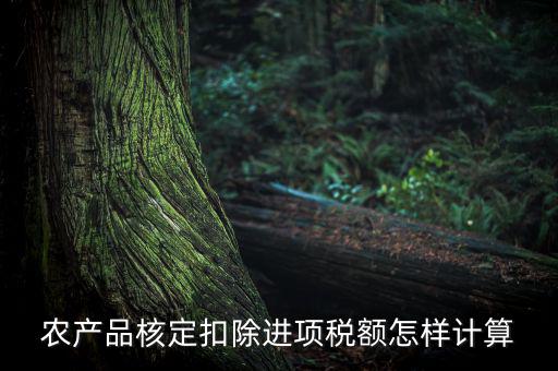 農(nóng)產(chǎn)品如何算進(jìn)項(xiàng)稅額，購買100塊農(nóng)產(chǎn)品怎么算稅