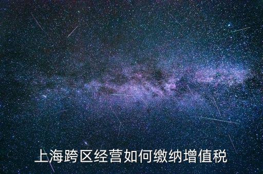外出經(jīng)營增值稅如何繳納，上?？鐓^(qū)經(jīng)營如何繳納增值稅