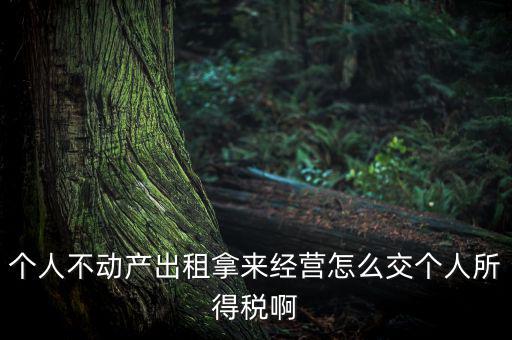 個人出租不動產(chǎn)如何納稅，個人房產(chǎn)出租應(yīng)如何納稅 住宅可按5稅率征收