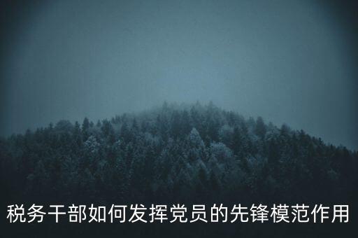 稅收征管改革黨員如何發(fā)揮作用，稅務(wù)干部如何發(fā)揮黨員的先鋒模范作用