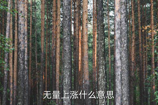 底部無量上漲說明什么，無量上漲什么意思