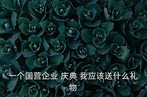 國企送禮什么，一個國營企業(yè) 慶典 我應(yīng)該送什么禮物