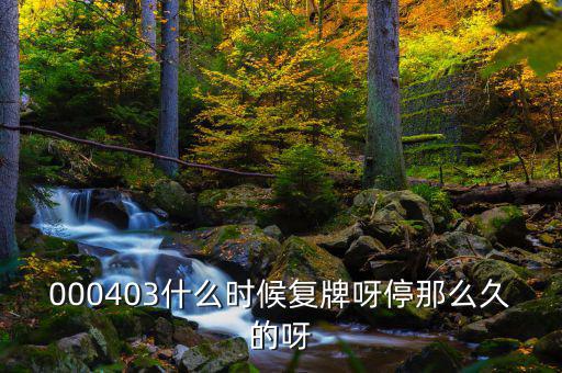 2014成飛集成什么時候復牌，000403什么時候復牌呀停那么久的呀