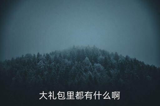 雙匯大禮包中有什么，大禮包里都有什么啊