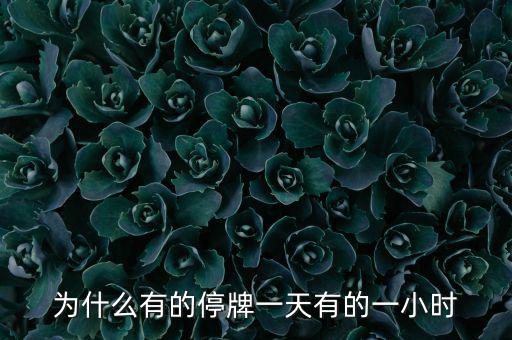 什么情況下停牌一小時，當(dāng)日委托幾點起有效要是停牌一小時幾點開始