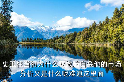史玉柱為什么選擇腦白金，史玉柱為什么選擇在江陰開始腦白金而不是熟悉的珠海
