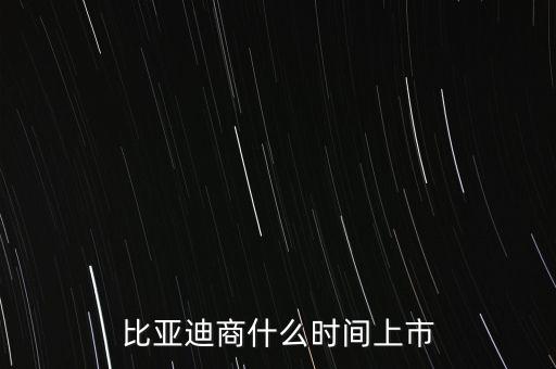 比亞迪什么時(shí)候上市，比亞迪商什么時(shí)間上市