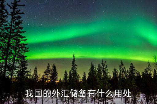 國(guó)家外匯儲(chǔ)備是干什么用的，國(guó)家外匯儲(chǔ)備的用途有哪些