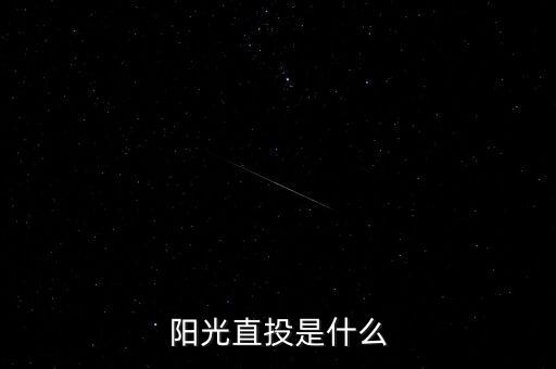 什么是陽光直投，陽光直投是什么
