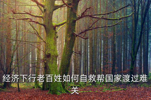 中國為什么經(jīng)濟(jì)下行老百姓怎么辦，經(jīng)濟(jì)下行老百姓如何自救幫國家渡過難關(guān)