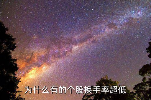 換手率低說明什么，為什么有的個股換手率超低