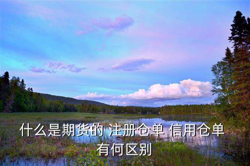 倉單量是什么，什么是期貨的 注冊(cè)倉單 信用倉單 有何區(qū)別