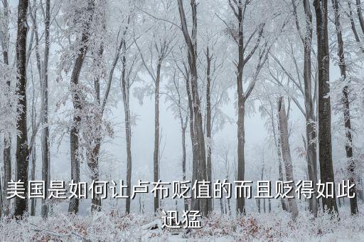 盧布兌換美元貶值是什么決定的，盧布為什么貶值