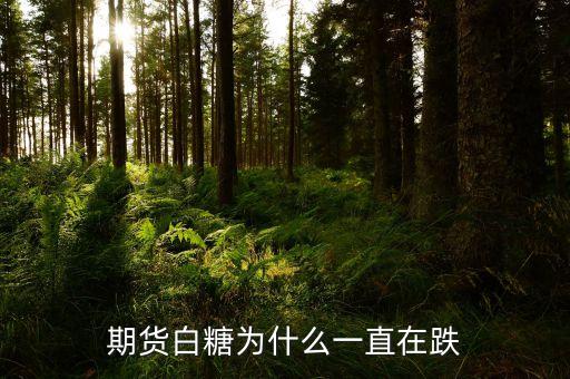 白糖期貨為什么一直跌，白糖期貨為什么一直跌