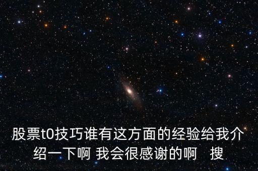 1操0的有什么技巧，股票t0技巧誰有這方面的經(jīng)驗給我介紹一下啊 我會很感謝的啊   搜