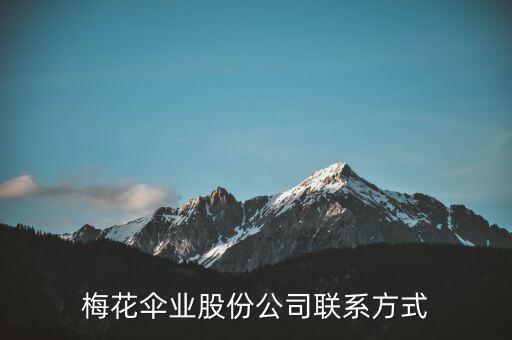 梅花傘廠址在什么地方，梅花傘業(yè)股份公司聯(lián)系方式