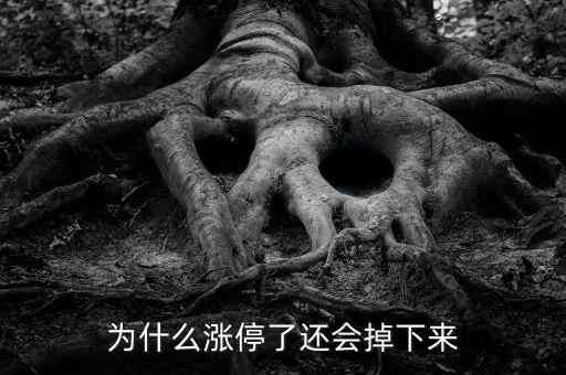 為什么股票漲停會往下掉，股票漲停怎么還會跌下來