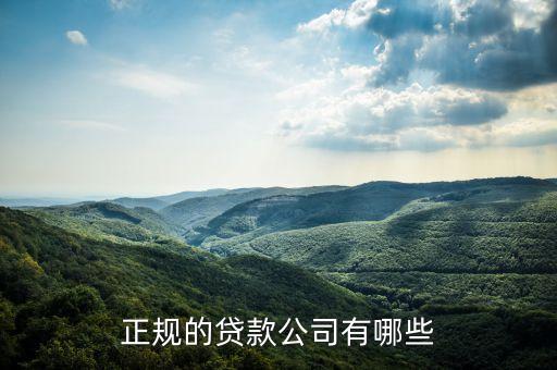 有什么貸款公司，現(xiàn)在常見的貸款公司有哪些