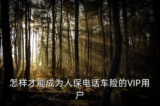 人保車險vip是什么意思，要怎么才能成為中國人保車險VIP