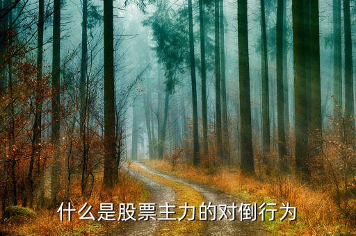 機構(gòu)為什么對倒，對倒做量什么意思 謝謝