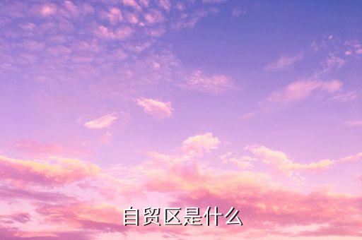 自貿(mào)區(qū)是什么，什么叫自貿(mào)區(qū)
