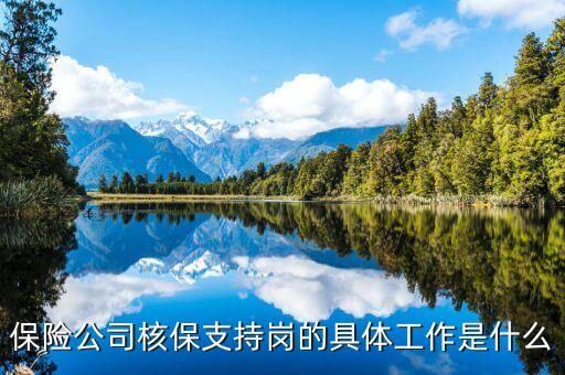 保險公司核保運營崗需要做些什么，保險公司核保支持崗的具體工作是什么