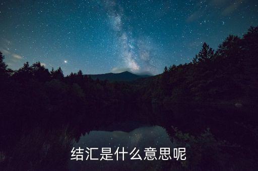 意愿結匯是什么意思，結匯是什么意思