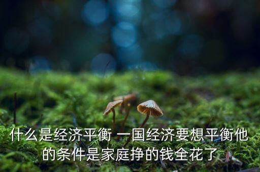 什么是經(jīng)濟(jì)再平衡，什么是全球經(jīng)濟(jì)再平衡