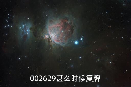 002629什么時候復(fù)牌，仁智油服什么時候復(fù)牌