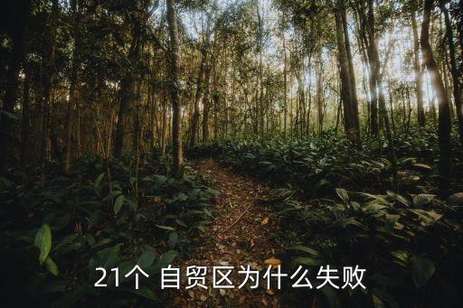 21個 自貿區(qū)為什么失敗